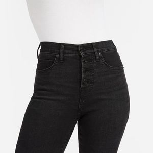 Everlane high rise black skinny jeans